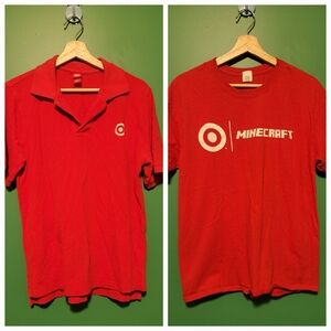 Two Red Target Shirts - Store Employee Uniform